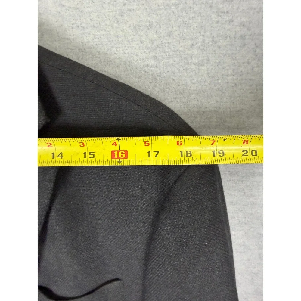 Ralph Lauren Mens 44L Blazer Charcoal‎ Grey 100% Wool Unstructured Jacket